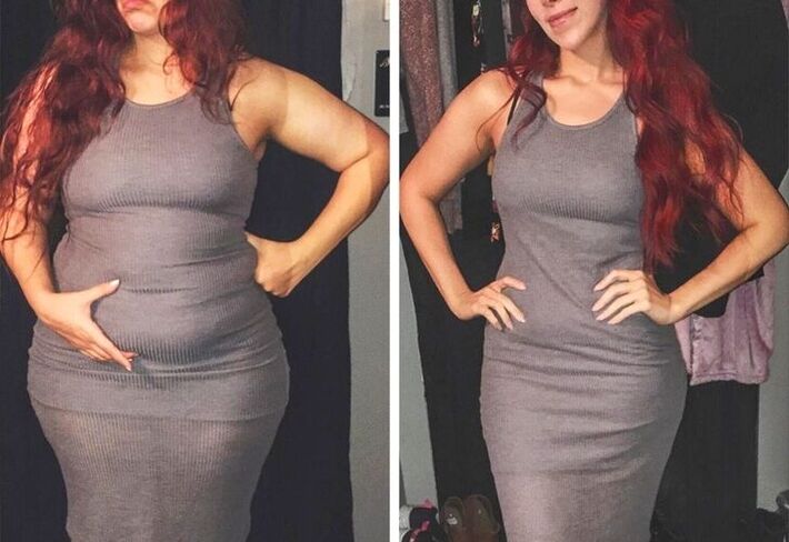 Antes e depois de tomar magooa